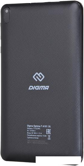 Планшет Digma Optima 7 A101 TT7223PG 3G (черный) - фото