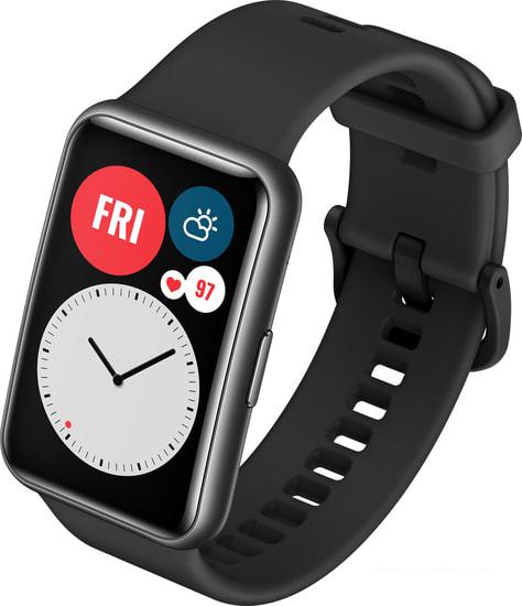 Умные часы Huawei Watch FIT (графитовый черный) - фото
