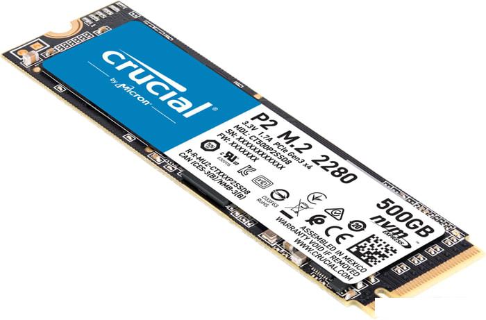 SSD Crucial P2 500GB CT500P2SSD8 - фото