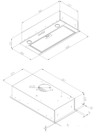 Кухонная вытяжка Hansa OMC621IH - фото