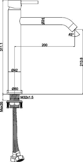 Смеситель Maxonor Pure Life PL1187 - фото