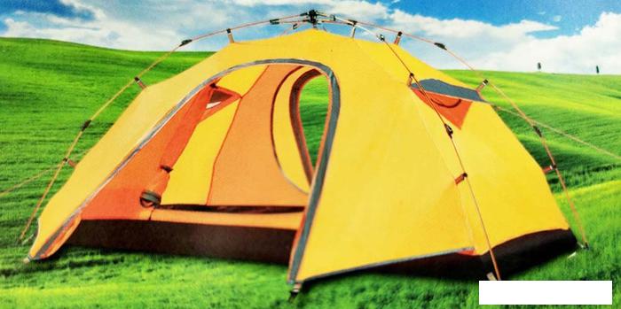 Треккинговая палатка Zez SY-T018-CA (оранжевый) - фото
