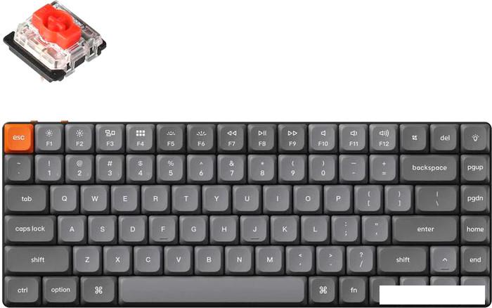 Клавиатура Keychron K3 Max RGB K3M-B1-RU (Gateron Low Profile Red) - фото