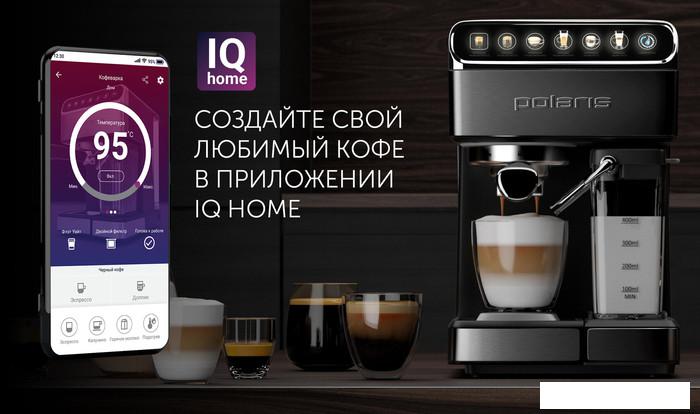 Рожковая бойлерная кофеварка Polaris PCM 1540 Wi-Fi IQ Home - фото