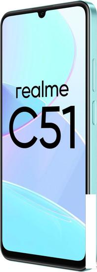 Смартфон Realme C51 RMX3830 4GB/128GB (мятно-зеленый) - фото