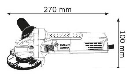 Угловая шлифмашина Bosch GWS 750-125 Professional - фото