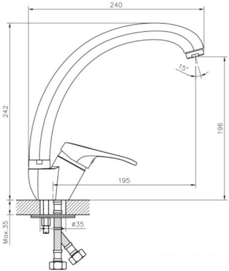 Смеситель Decoroom DR21021 - фото