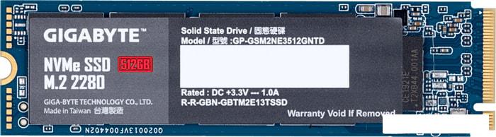 SSD Gigabyte NVMe 512GB GP-GSM2NE3512GNTD - фото