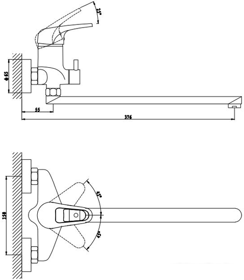 Смеситель Gross Aqua Optima 7518511С-35F - фото