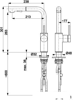 Смеситель Armatura Duero Basic 6623-110-81 - фото