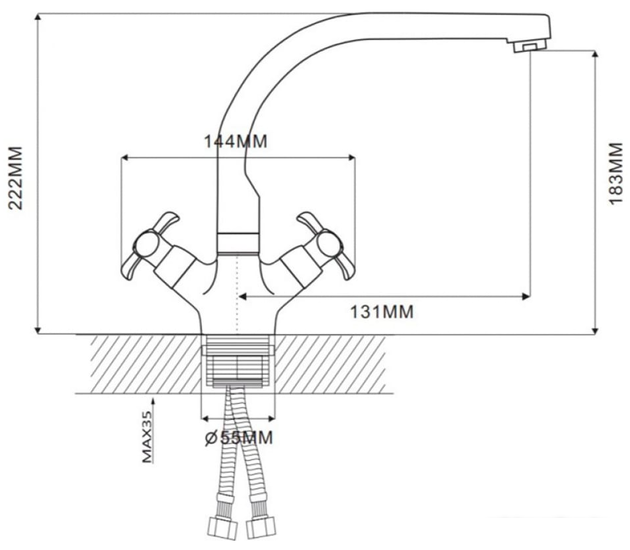 Смеситель Ekko E41731 - фото