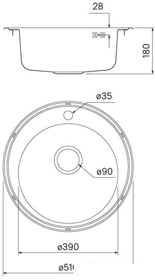 Кухонная мойка IDDIS Basic BAS51P0i77 - фото