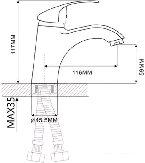 Смеситель Ekko E10001 - фото