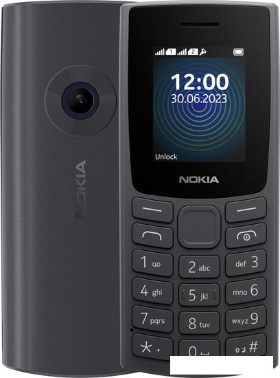 Кнопочный телефон Nokia 110 (2023) Dual SIM TA-1567 (угольный) - фото