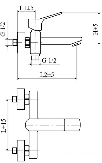 Смеситель Slovarm EF.3515/I-150 - фото