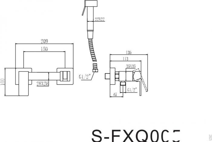 Смеситель Savol S-FXQ005 - фото