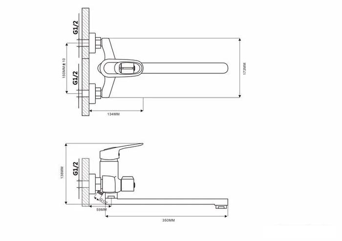 Смеситель Ekko E22104 - фото