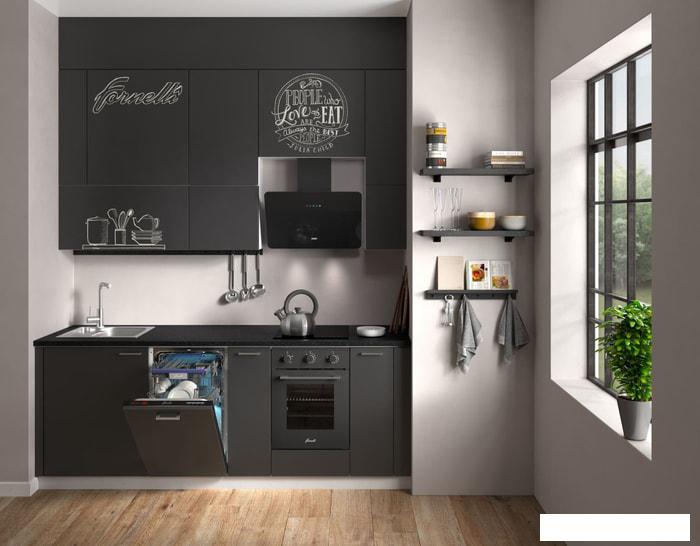 Кухонная вытяжка Krona Liora 600 S (черный) - фото