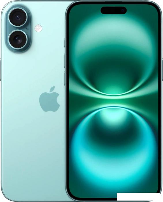 Смартфон Apple iPhone 16 Plus 256GB (бирюзовый) - фото