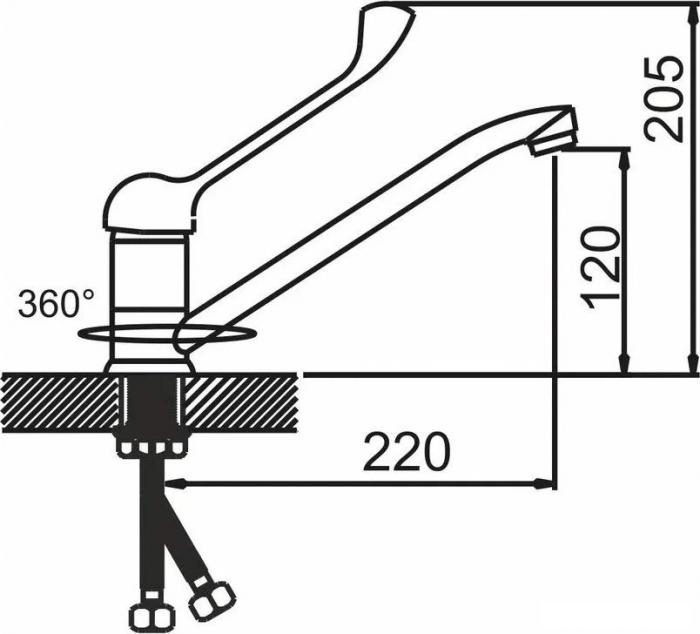 Смеситель Gota Rocio Medic 213110-1-GOTA - фото