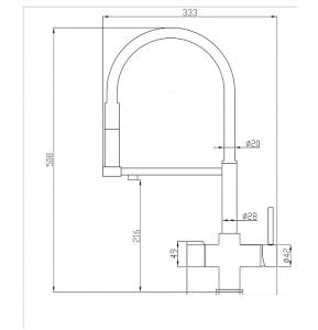 Смеситель ZorG Steel Hammer SH 2002 (сатин) - фото