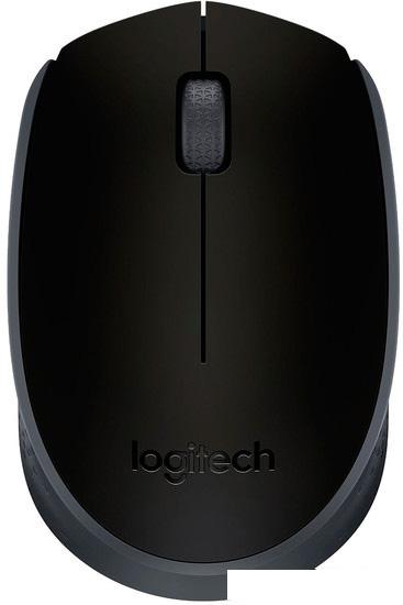 Мышь Logitech M171 Wireless Mouse серый/черный [910-004424] - фото