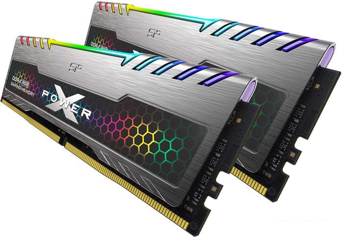 Оперативная память Silicon-Power XPower Turbine RGB 2x8GB DDR4 PC4-28800 SP016GXLZU360BDB - фото