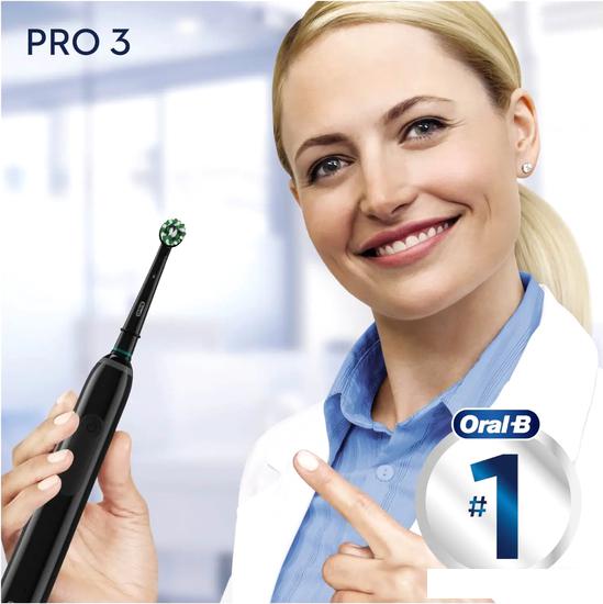 Электрическая зубная щетка Oral-B Pro 3 3000 Cross Action D505.513.3 (черный) - фото