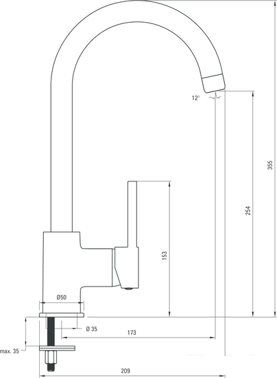 Смеситель Deante Aster BCA 062M - фото