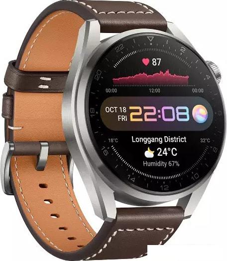 Умные часы Huawei Watch 3 Pro Leather strap - фото