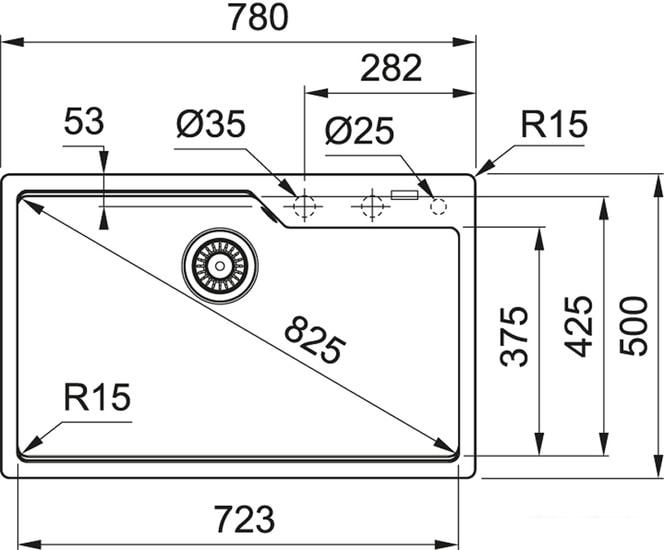 Кухонная мойка Franke Urban UBG 610-78 (серый) - фото