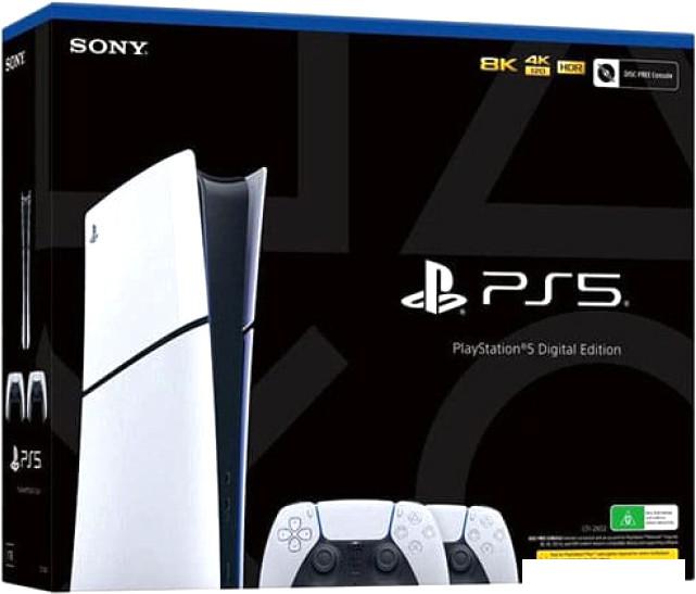 Игровая приставка Sony PlayStation 5 Slim Digital Edition (2 геймпада) - фото