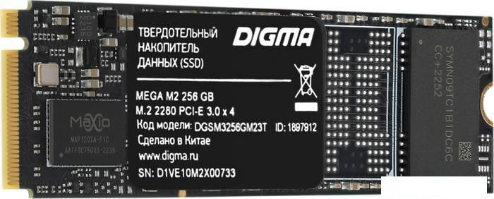 SSD Digma Mega M2 256GB DGSM3256GM23T - фото