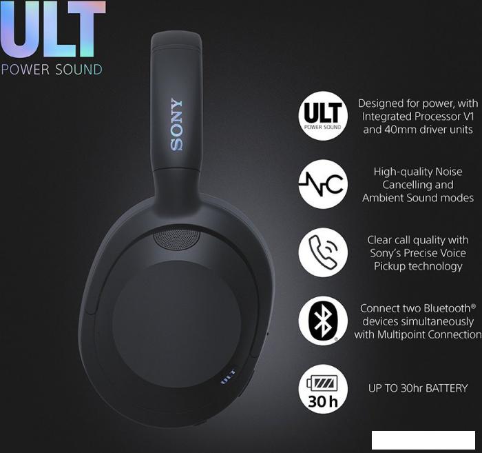 Наушники Sony ULT Power Sound Wear WH-ULT900N (черный) - фото