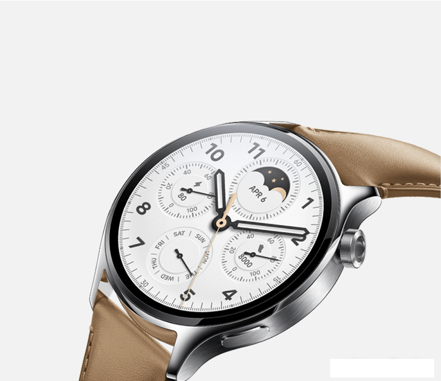Умные часы Xiaomi Watch S1 Pro (серебристый, международная версия) - фото