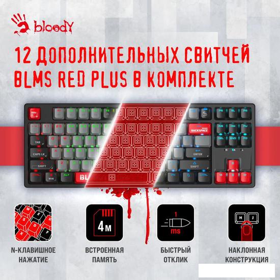 Клавиатура A4Tech Bloody S87 Energy Red (Bloody BLMS Red Plus) - фото