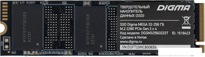 SSD Digma Mega S3 256GB DGSM3256GS33T - фото