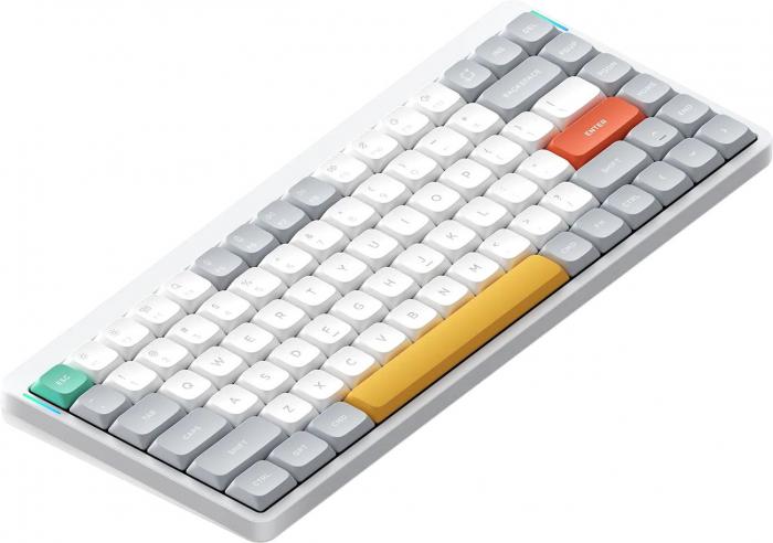 Клавиатура NuPhy Air75 V2 Ionic White (Gateron Low Profile Red 2.0) - фото