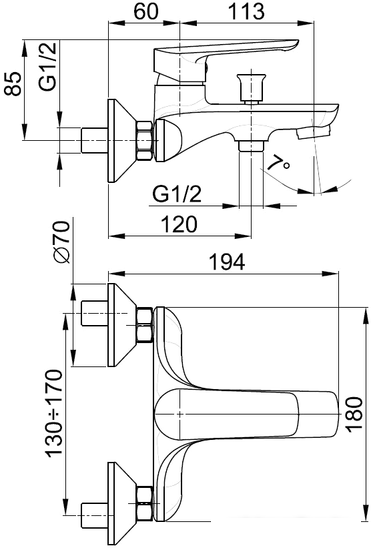 Смеситель Armatura Tanzanit 5024-010-00 - фото