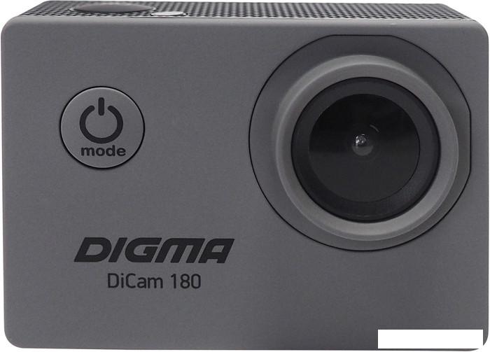 Экшен-камера Digma DiCam 180 (серый) - фото