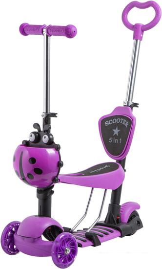 Самокат Novatrack Saddle Pro 2019 120SB.DISCOKIDS.VL9 (фиолетовый) - фото