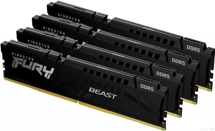 Оперативная память Kingston FURY Beast 4x16ГБ DDR5 6000 МГц KF560C40BBK4-64 - фото