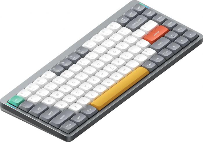 Клавиатура NuPhy Air75 V2 Lunar Gray (Gateron Low Profile Blue 2.0) - фото