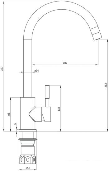 Смеситель Deante Lima BBM F62M - фото