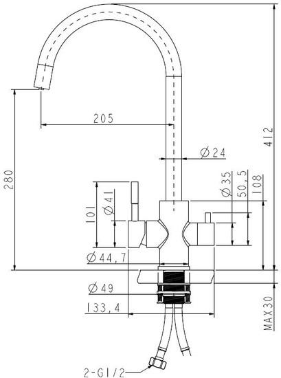 Смеситель ZorG Atlas (Premium PVD Gunblack) - фото