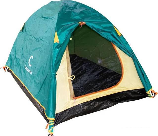 Треккинговая палатка Следопыт Venta 3 (зеленый) - фото