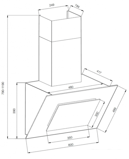 Кухонная вытяжка Graude DHK 60.0 EL - фото