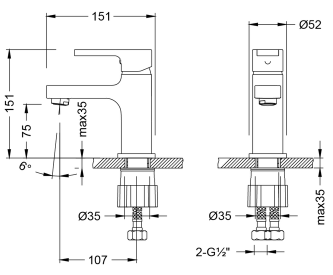 Смеситель Lemark Aura LM0606CH - фото