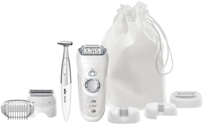 Эпилятор Braun Silk-epil 7 7-561 Wet & Dry + Триммер Braun FG1100 - фото