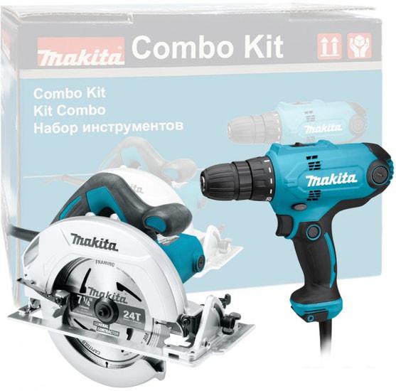 Набор электроинструментов Makita DK0118 (DF0300 + HS7600) - фото